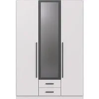 Wimex Kleiderschrank Marburg erhältlich in den Breiten 135cm & 180cm inkl. Spiegel und zwei Schubladen