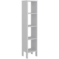VitaliSpa® Bücherregal Ajaton, Weiß, 35.2 x 159.5 cm, 1-tlg.