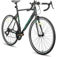 HILAND Rennrad 28 Zoll Rennrad, City Pendler Fahrrad für Männer Frauen, Leichtgewicht Aluminium Rahmen, 14-Gang, Felgenbremse