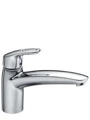 KAJA-MIX PLUS Niederdruck Spültischarmatur m.Bügelhebel, schwenkb. Gussauslauf , weiss 51920-W