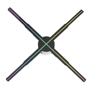 P56 Naked Eye 3D HD Fan Holographic Projector 3D Holographic Projector Remote Advertising Display Support Picture Video