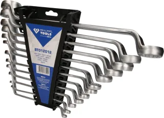 Brilliant Tools Doppel-Ringschlüssel-Satz, gekröpft, 12-tlg - BT012012