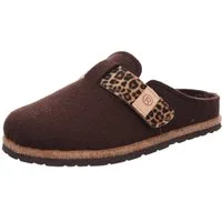 Rohde D.Meran Pantoffel Hausschuh, Filz Clog, Schlappen mit Klettriemchen