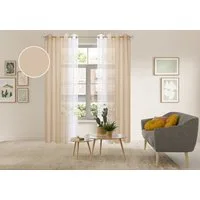 OTTO home Gardine Nivva (2 St), Ösen, transparent, Transparent, Ösen- Aufhängung, Pflegeleicht, 2er Set