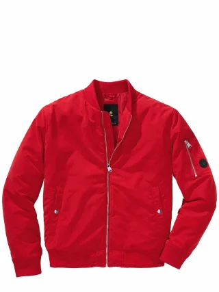 Mey & Edlich Herren Urbane Fliegerjacke Rot 75 % Polyester, 25 % Polyamid