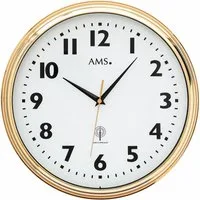 AMS Funkwanduhr F5963 (Quarzuhr,Datum,Wohnzimmer,Esszimmer,Küche,Arbeitszimmer,Büro,Flur)