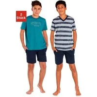le jogger® Pyjama (4 tlg., 2 Stück) mit unterschiedlichen Shirts