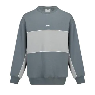 Slazenger - Sweatshirt für Herren, Rundhalsausschnitt, Fleece (Schiefer/Grau)