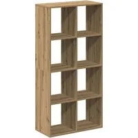 vidaXL Bücherregal Raumteiler-Bücherregal Artisan-Eiche 69,5x29x137,5 cm, 1-tlg.