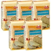 Bielmeier Backmischung Bauernbrot 5 Stück á 1000 g Küchenmeister, 1 x 5000 g, (5 Stück á 1000g, 5 Stück Bauernbrot), Made in Baden-Württemberg (SET311001-5)