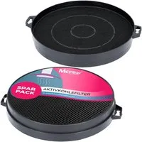 McFilter Aktivkohlefilter 2x Kohlefilter Filter, Zubehör für Constructa 00353121, Bosch/Neff DHZ5140, Bauknecht 481281718524, AEG 902979371/9 für Dunstabzugshaube