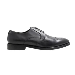 Ted Baker Hacknie Wing Tip Schwarzer Anzugschuh