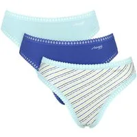 sloggi Slip GO Crush (3er Pack) mit Spitzendetails, Multipack, hoher Beinausschnitt