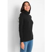 bonprix Rollkragenpullover aus Baumwollmischung, mit hohem Rollkragen, schmale Passform