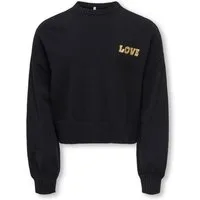 KIDS ONLY Rundhalspullover KOGLEVA-LAYA LS EMB. O-NECK FR KNT Viskosemischung