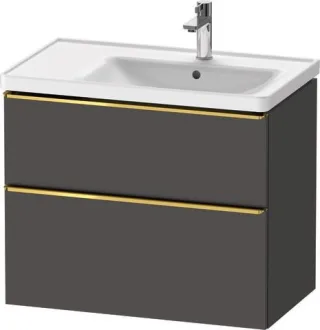 Duravit D-Neo Waschtischunterbau wandhängend Graphit Matt 784x452x625 mm - DE4358034490000 DE4358034490000