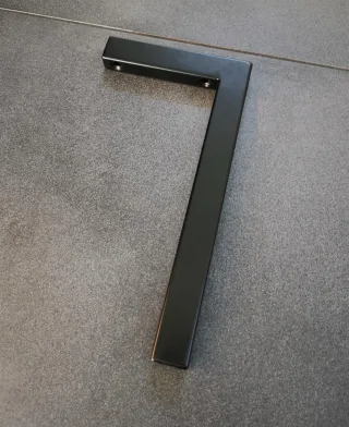 Neuesbad L-Konsolenträger (1 Stück) 30cm, Edelstahl V2A schwarz matt pulverbeschichtet NB1KTRL30-SW