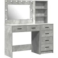 vidaXL Schminktisch Schminktisch 2 Stk. Grau 78,5 x 41 x 135 cm Holzwerkstoff (2-St)