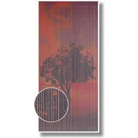 CONACORD Türvorhang Decona Sunrise Dekovorhang bunt, Hakenaufhängung, halbtransparent, 90 x 200 cm, Bambus - blickdicht dank hoher Stranganzahl