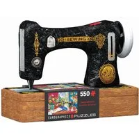 EUROGRAPHICS Puzzle Eurographics 8551-5861 - Sewing Nähmaschine, Puzzle, 550 Teile in B..., Puzzleteile