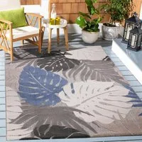 Sanat Teppich Floral Outdoor, rechteckig, Höhe: 6 mm, In- und Outdoor geeignet, florales Design, Balkon, Terasse