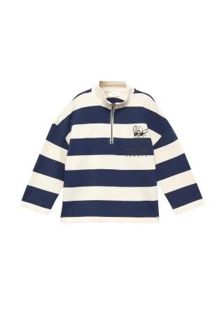 s.Oliver - Sweatshirt blau/creme - Gr. - 122