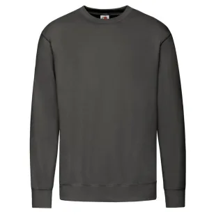 Fruit of the Loom - Sweatshirt für Herren angesetzte Ärmel (Hellgrau)