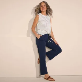 Straight Fit 7/8-Chinos für Damen, Damen, size: regular, Braun, Baumwolle/Lyocell (Viskose)/Baumwoll-Mischung, by Lands' End