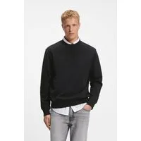 BOSS ORANGE Sweatshirt Rundhalsausschnitt, Relaxed Fit, große Logo-Stickerei