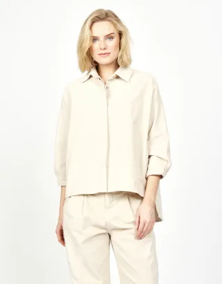 GANG Damen Jacken 94SKY BLOUSE - oversized fit ecru
