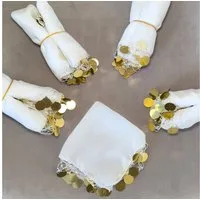 Erya Lounge Modetuch 10x Luxus Halay Mendili Set Tanztücher Dügün Hochzeit Verlobung Kina, (30-St), 20 x 20 cm