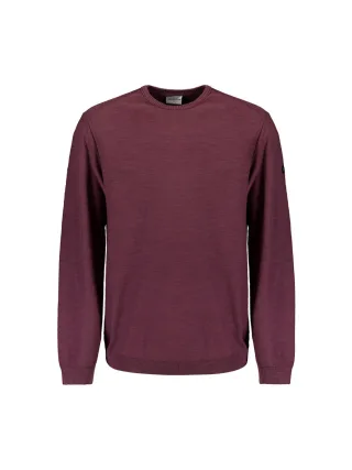 No Excess - Pullover Crewneck Garment Dyed + Stone Washed dark wine - Gr. - L
