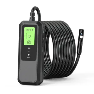 ANESOK 2K HD WiFi Endoscope Camera Waterproof 8.0MM Inspection Camera 1/5/10M Dual Lens USB Borescope Type C for Car for
