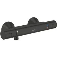 Grohe Duscharmatur Precision Start Thermostat-Brausebatterie, matte black (345942430)