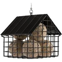 Wildlife Garden Vogelhaus Meisenknödel-Futterspender-Häuschen Schwarz