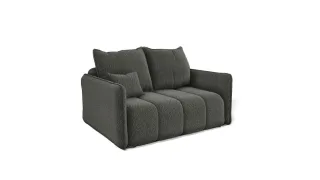 Sofa Designersofa 2-Sitzer MORGANO Stoff Abriamo Graphit