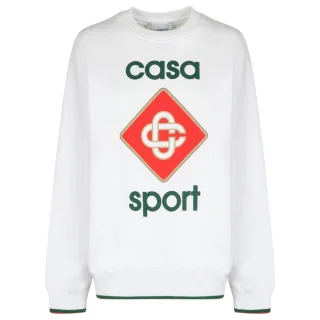 Casablanca Bold Casa Sport Logo Weißes Sweatshirt