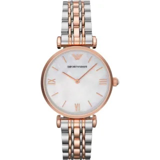 Emporio Armani AR1683 Gianni T-Bar zweifarbige Damenuhr