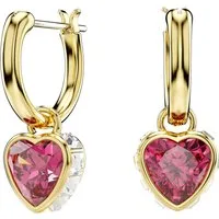 Swarovski Paar Creolen Stilla Drop, mit Swarovski® Kristall - Einhänger abnehmbar
