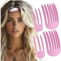 LuxusKollektion Haarklammer Volumen Clips Haare 4 Stück für Pony Haaransatz Haarklammer Haarwurzel
