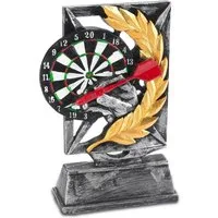 Goods+Gadgets Dekoobjekt GOODS+GADGETS Dart Siegerpokal 18 cm–Trophäe für Turniere & Wettkämpfe, 18 cm Siegestrophäe für Turniere