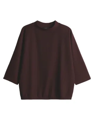 Opus - Shirt mit Waffelstruktur - Siconi rot - Gr. - 36