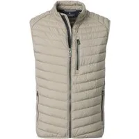 CASAMODA Steppweste CASAMODA Herren Outdoor-Steppweste Stehkragen Zipper Beige
