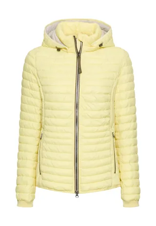 camel active - Gefütterte Jacke mit abnehmbarer Kapuze lemon - Gr. - 42