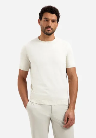 No Excess - Pullover Short Sleeve Crew Neck Melange kit melange - Gr. - XXL