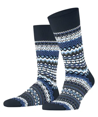 Burlington - Burlington Fair Isle Herren marine - Gr. - 43