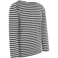 normani Langarmshirt Marine Seemanns Langarm Shirt Sankt Petersburg Gestreiftes Marine Langarmshirt Rundhals Pullover im Streifenlook