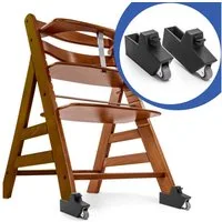 Adapter Universe Adapter für Kinder-Hochstuhl Rollen Räder für Hauck Hochstuhl Alpha Plus Baby Kinder Stuhl Stecken