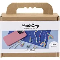 creativ company Kreativset Mini Kreativ Set Modellieren, Handyanhänger