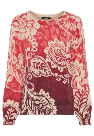 Olsen - Pullover Long Sleeves Sienna Red - Gr. - 36